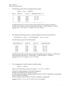 Vista College, Chem 1B - Berkeley City College