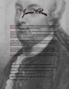 James Bruce Webpage Austin S