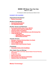 BIDMC HR News You Can Use