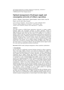 Optimal Management of Hydrogen Supply and Consumption