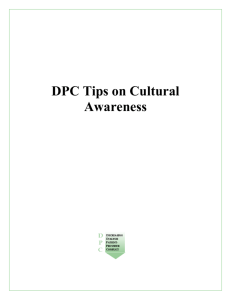DPC Tips on Cultural Awareness - (ESRD) National Coordinating