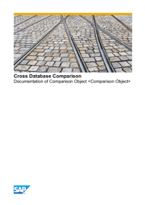 CDC Documentation Template Comparison Object