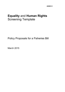 Policy proposals for a new Fisheries Bill 2015 Word