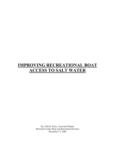 report on improving boat access to salt water