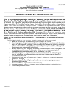 Approved Provider Application Form