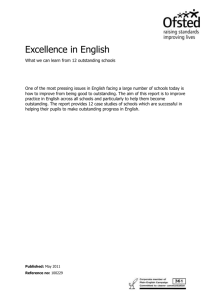 Excellence in English