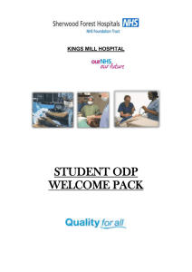 student odp welcome pack - Sheffield Hallam University