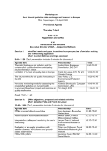 Workshop agenda - European Topic Centre for Air Pollution and