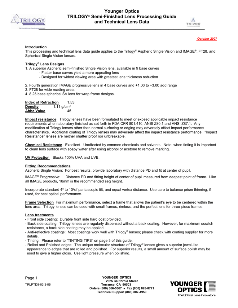 Introduction Younger Optics