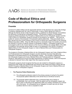 m11-ethics book - American Academy of Orthopaedic Surgeons