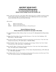 BA Bibliography - William Carey University