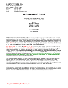 FGL Programming Guide