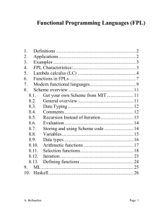 7. Modern functional languages
