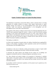 Equine Funding Notice 2016 - Department of Agriculture