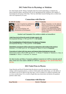 2012 Nobel Prize in Physiology or Medicine