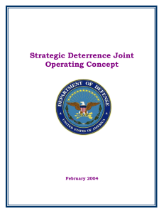 Big Ideas for Strategic Deterrence Joint Operating Concept