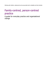 Family-centred, person-centred practice