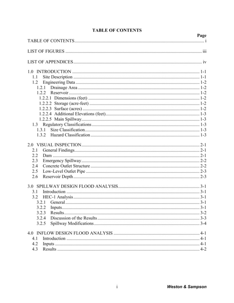 table of contents - Vision 2020