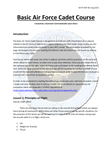 AFCTP BAF Rev Aug 2013 Basic Air Force Cadet Course Created