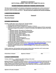 Student Training Certification Form