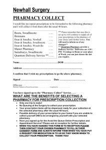 Pharmacy Collect Form