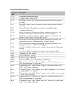 Revised Diagnosis Descriptions