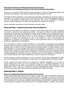 West Sussex Minerals and Waste Development Framework