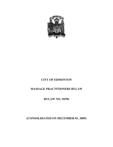 Bylaw #10396 - City of Edmonton