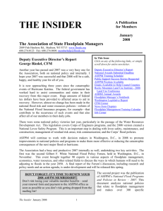 THE INSIDER - The Association of State Floodplain Managers