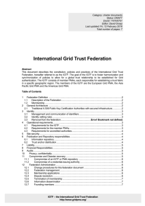 International Grid Trust Federation