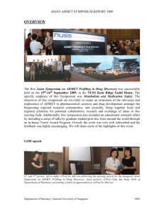 ADMET Symposium Report - National University of Singapore