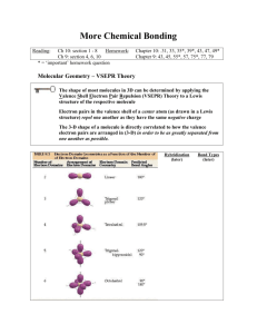 More Chemical Bonding