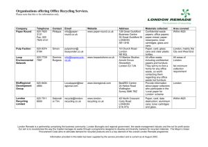 Companies providing office recycling services: