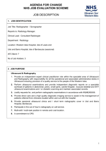 Radiographer Sonographer WIH