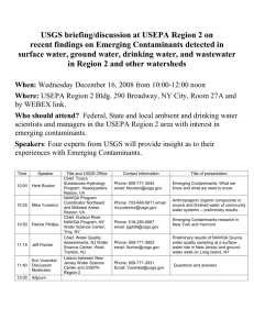 What: USGS briefing to and discussion with USEPA Region 2 on