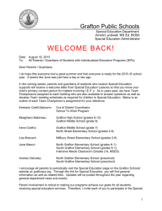 SY 2015-2016 Welcome Back Letter