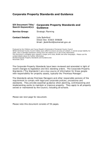 Corporate Property Standards and Guidance