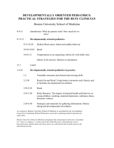 DEVELOPMENTALLY ORIENTED PEDIATRICS