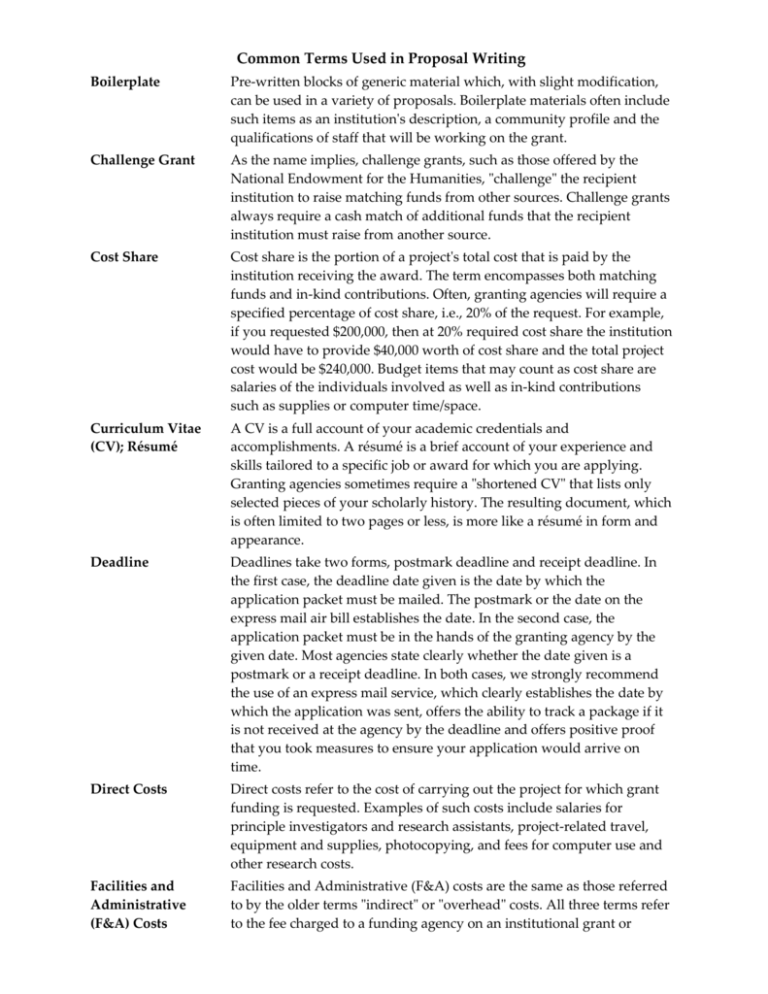 common-terms-used-in-proposal-writing