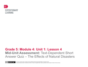 Grade 5: Module 4: Unit 1: Lesson 4 Mid