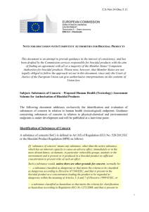 CA-Nov14-Doc.5.11 EUROPEAN COMMISSION DIRECTORATE
