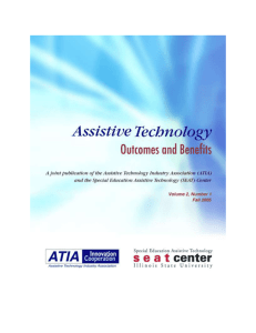 ATOB Vol 2 Number 1 - Assistive Technology Industry Association