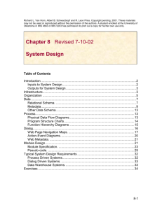 Chapter 8. System Design