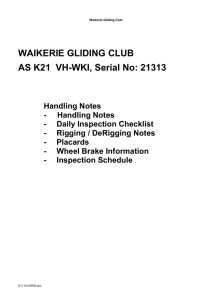 AS K21 Handling Notes - Waikerie Gliding Club
