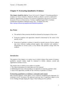 Chapter 5: Data-extraction - Cochrane Methods Qualitative and