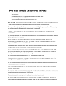 Pre-Inca temple uncovered in Peru