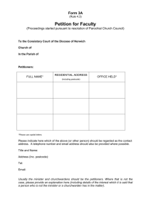 Form 3A - Norwich Diocesan Registry