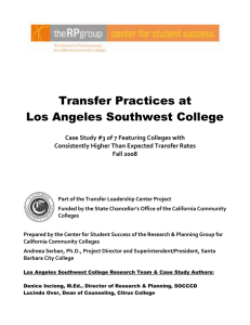 Los Angeles Southwest College Case Study