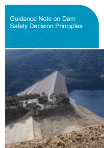 Guidance Note on Dam Safety Decision Principles