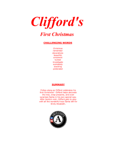 Clifford`s First Christmas - Kentucky Department of Education